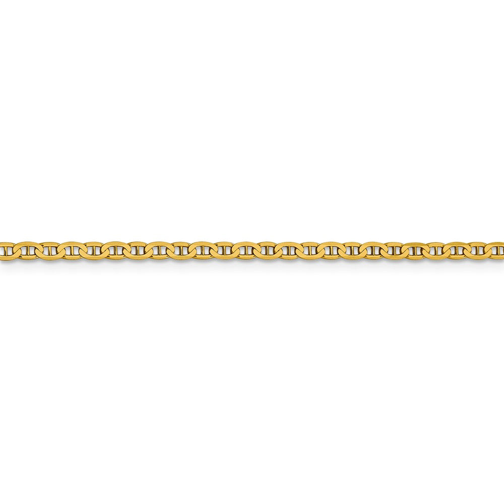 FJC Finejewelers 14 kt Yellow Gold 2.4mm Flat Anchor Chain