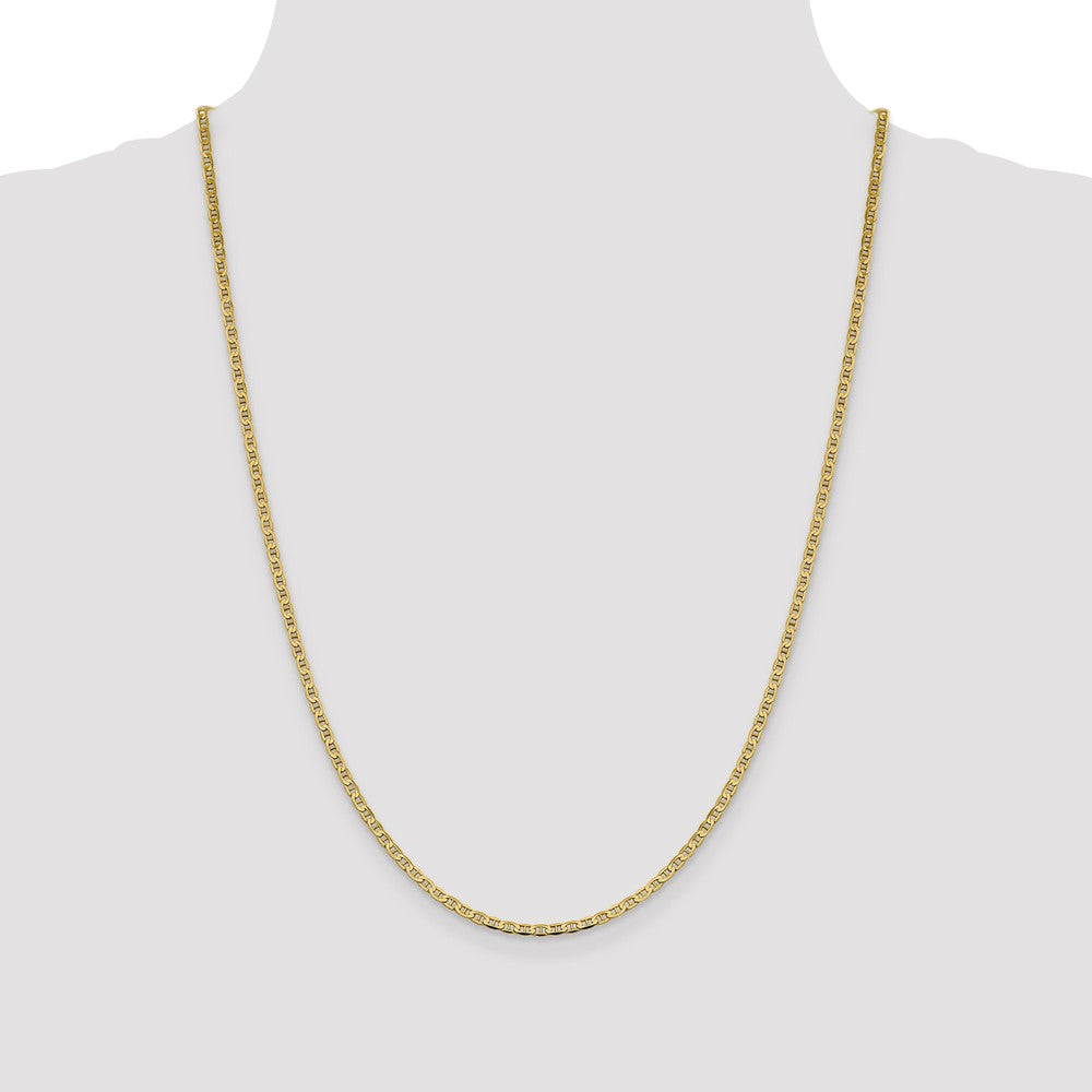 FJC Finejewelers 14 kt Yellow Gold 2.4mm Flat Anchor Chain