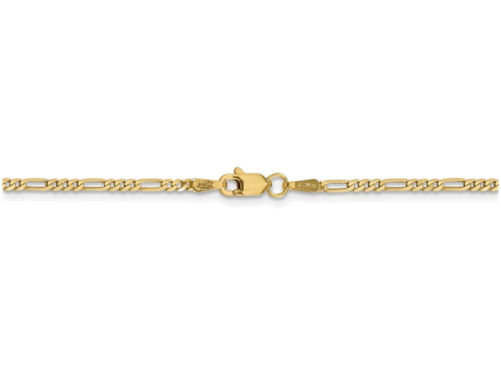 FJC Finejewelers 16 Inch 14k Yellow Gold 1.80mm Flat Figaro Chain Necklace