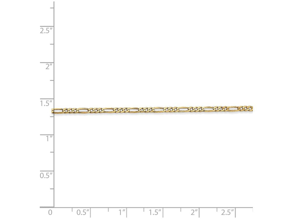 FJC Finejewelers 8 Inch 14k Yellow Gold 1.80mm Flat Figaro Chain Bracelet
