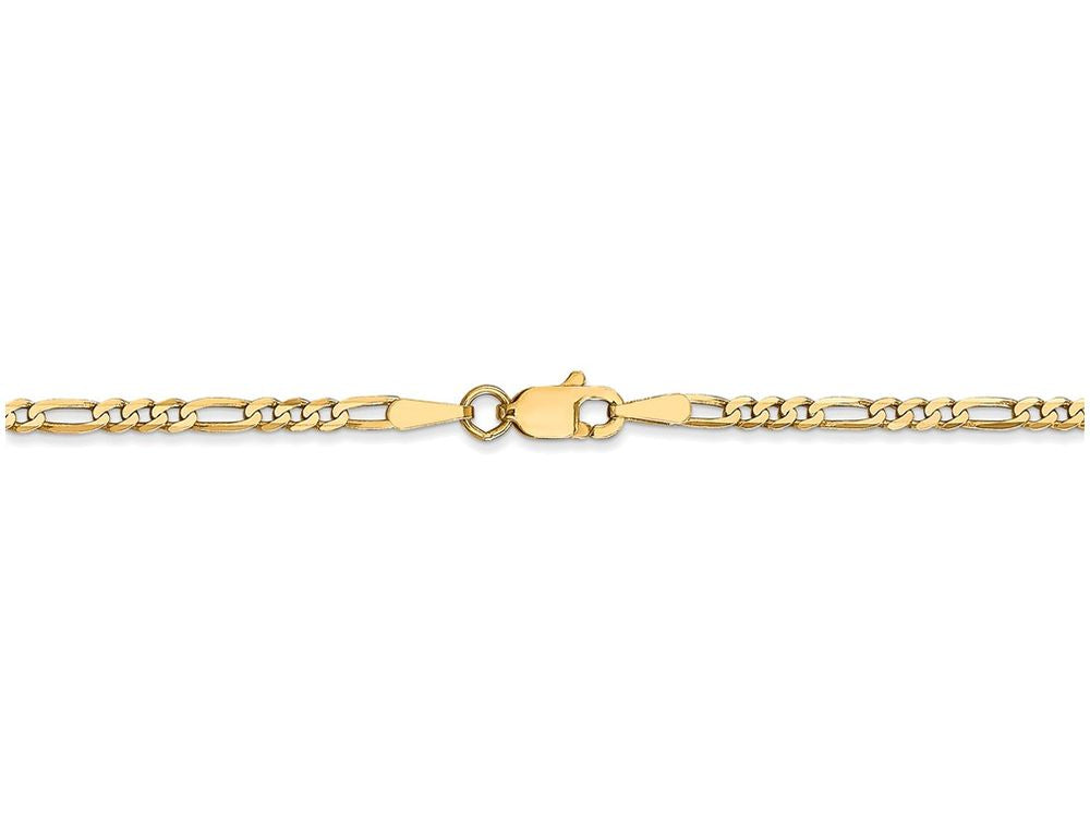 FJC Finejewelers 22 Inch 14k Yellow Gold 2.25mm Flat Figaro Chain Necklace