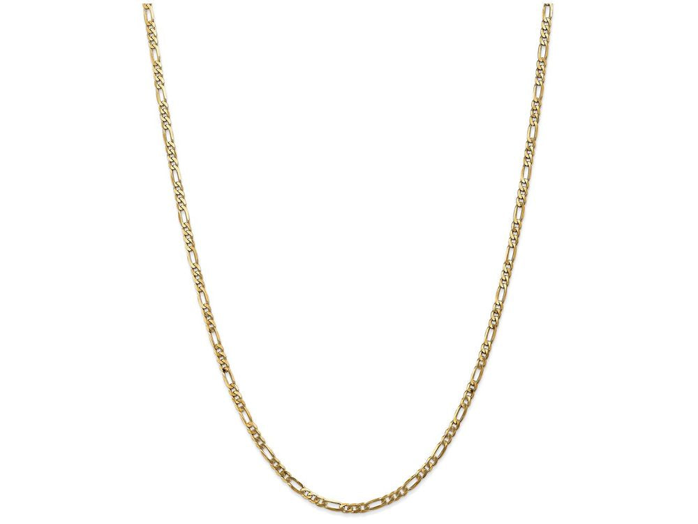 FJC Finejewelers 22 Inch 14k Yellow Gold 3.25mm Flat Figaro Chain Necklace