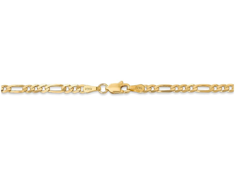 FJC Finejewelers 24 Inch 14k Yellow Gold 3.25mm Flat Figaro Chain Necklace