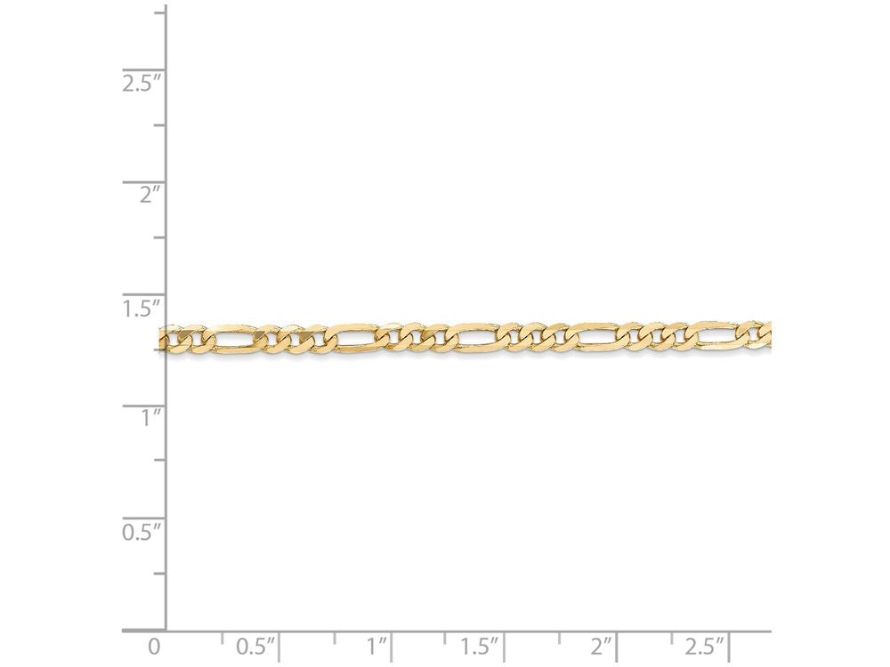 FJC Finejewelers 8 Inch 14k Yellow Gold 3.25mm Flat Figaro Chain Bracelet