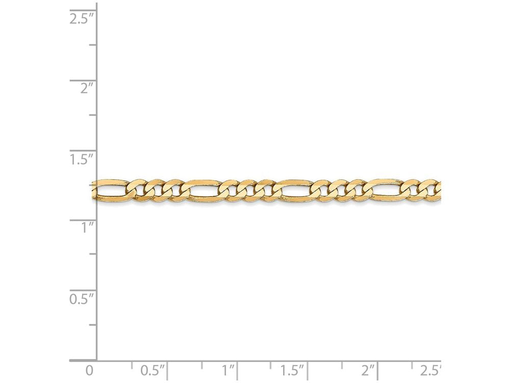 FJC Finejewelers 22 Inch 14k Yellow Gold 4mm Flat Figaro Chain Necklace