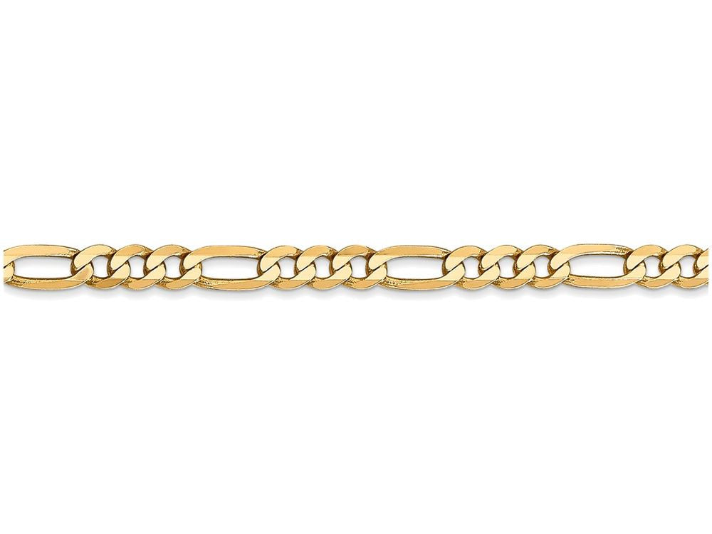 FJC Finejewelers 24 Inch 14k Yellow Gold 4mm Flat Figaro Chain Necklace