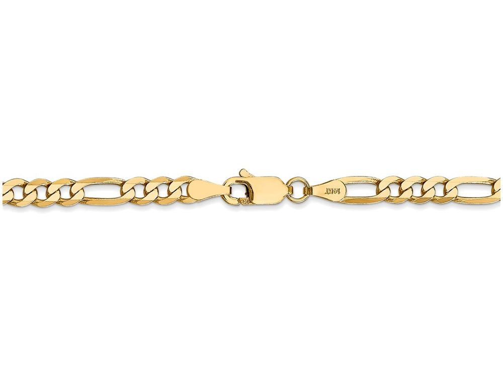 FJC Finejewelers 24 Inch 14k Yellow Gold 4mm Flat Figaro Chain Necklace