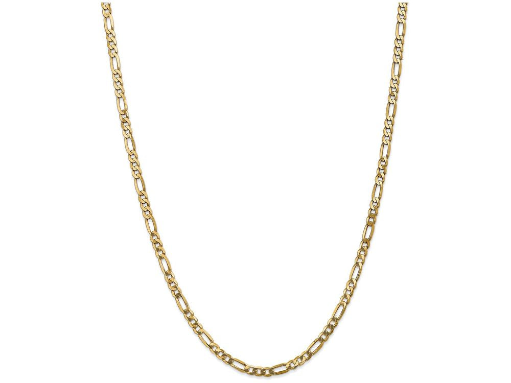FJC Finejewelers 24 Inch 14k Yellow Gold 4mm Flat Figaro Chain Necklace