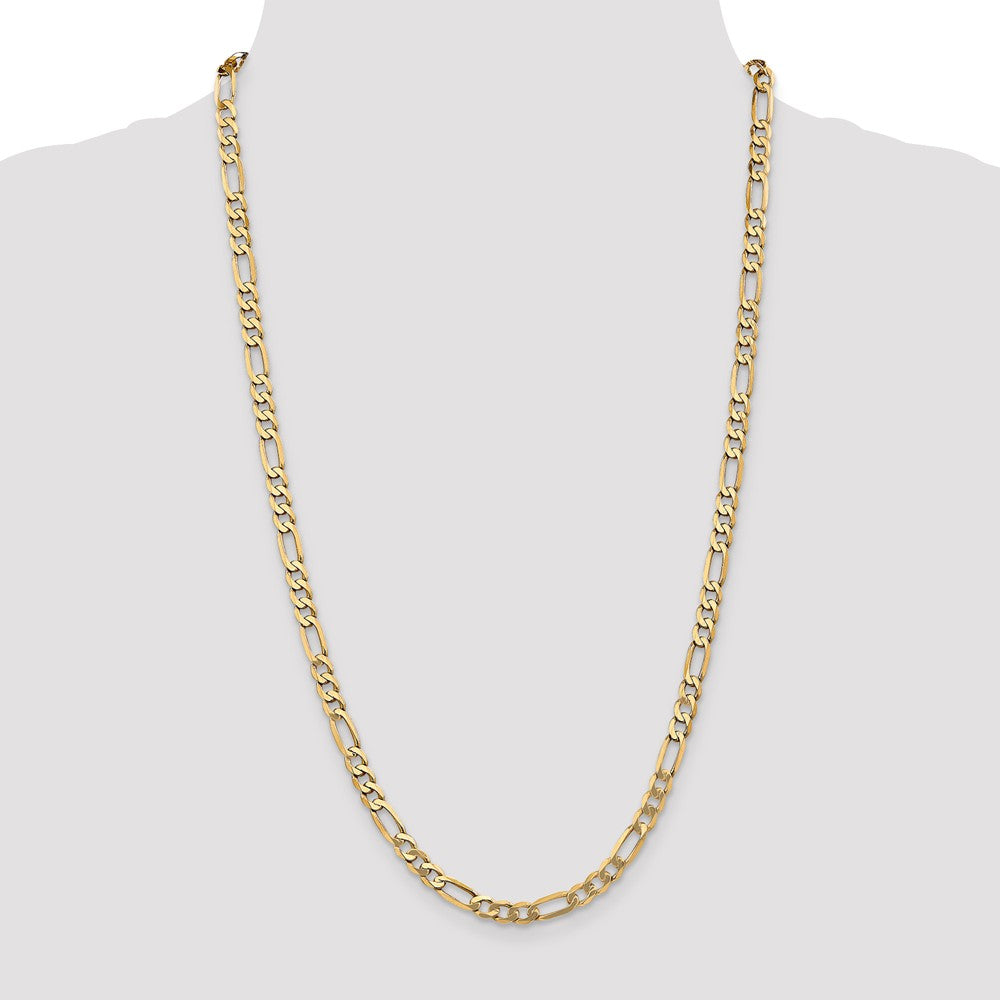 FJC Finejewelers 30 Inch 14k Yellow Gold 5.25mm Flat Figaro Chain Necklace