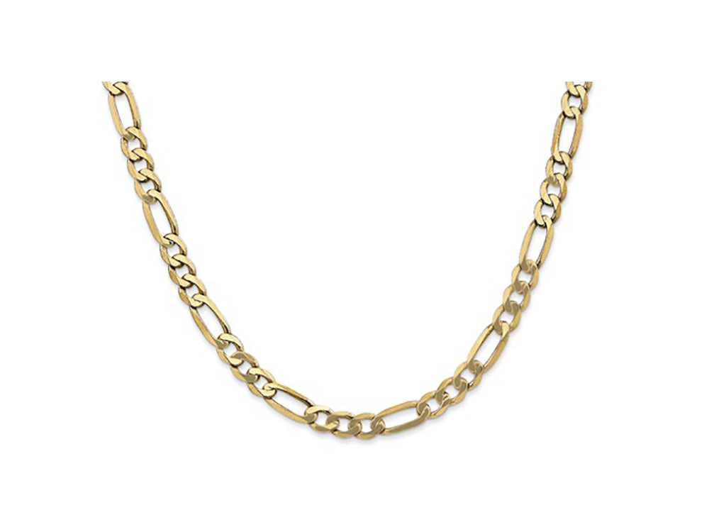 FJC Finejewelers 7 Inch 14k Yellow Gold 5.25mm Flat Figaro Chain Bracelet