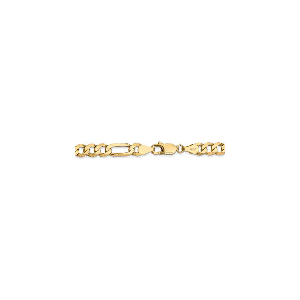 FJC Finejewelers 8 Inch 14k Yellow Gold 5.25mm Flat Figaro Chain Bracelet