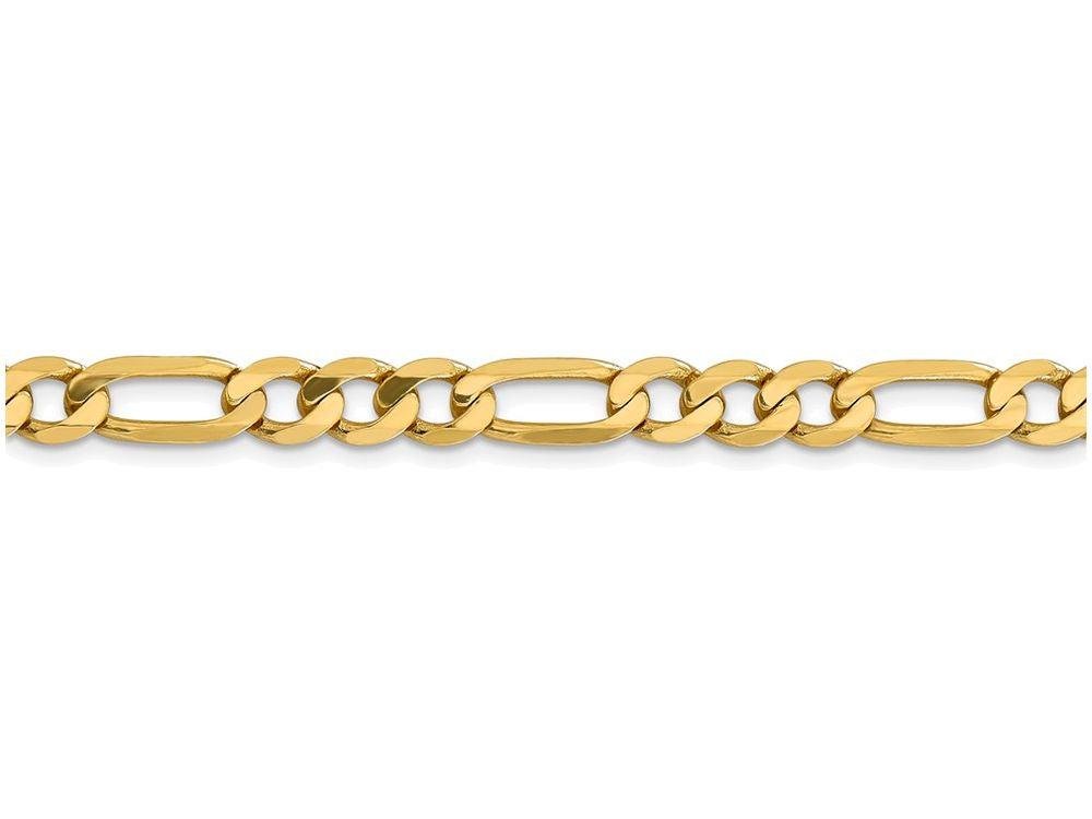 FJC Finejewelers 7 Inch 14k Yellow Gold 6.25mm Flat Figaro Chain Bracelet