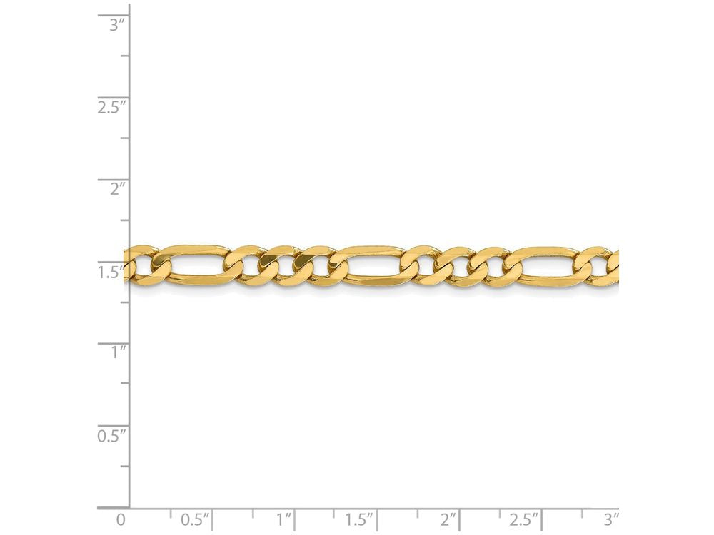 FJC Finejewelers 7 Inch 14k Yellow Gold 6.25mm Flat Figaro Chain Bracelet