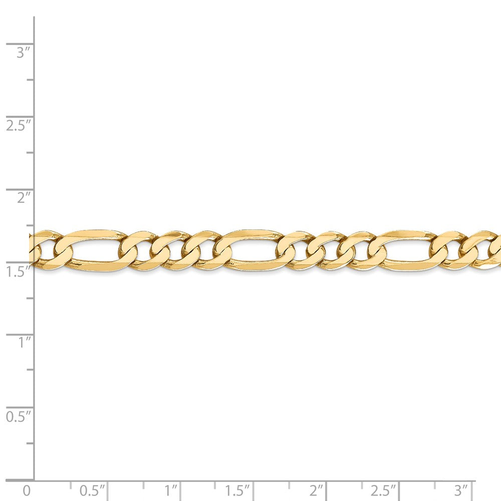 FJC Finejewelers 24 Inch 14k 7mm Flat Figaro Chain Necklace