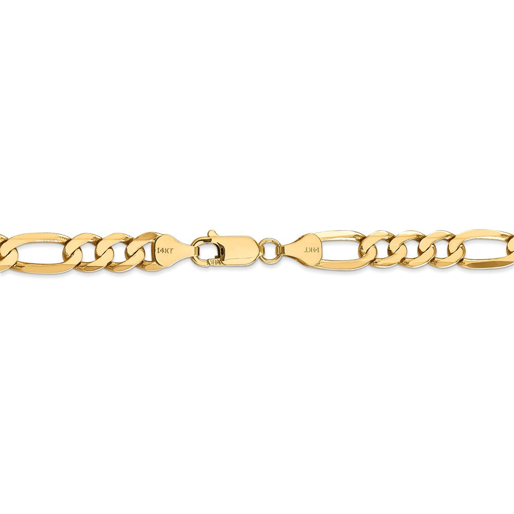 FJC Finejewelers 24 Inch 14k 7mm Flat Figaro Chain Necklace