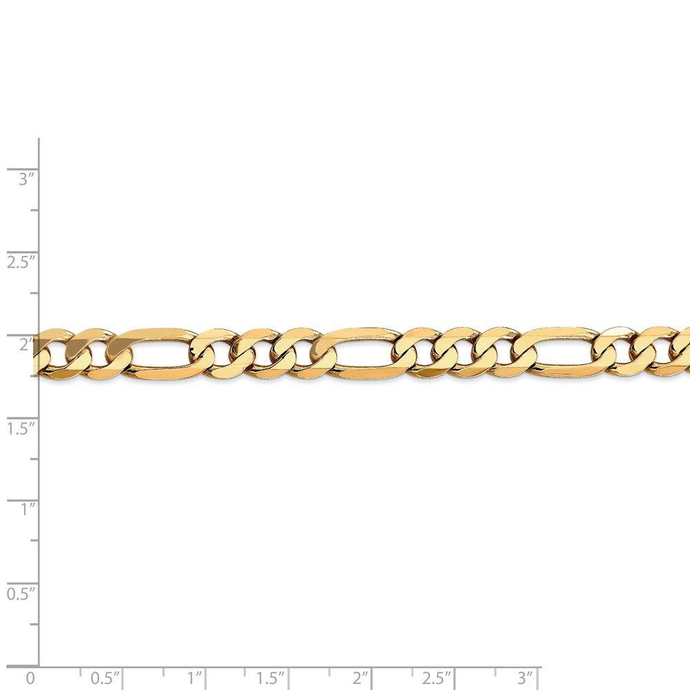 FJC Finejewelers 22 Inch 14k 7.5mm Flat Figaro Chain Necklace
