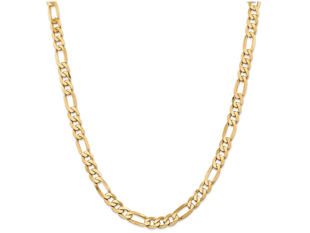 FJC Finejewelers 8 Inch 14k Yellow Gold 7.5mm Flat Figaro Chain Bracelet