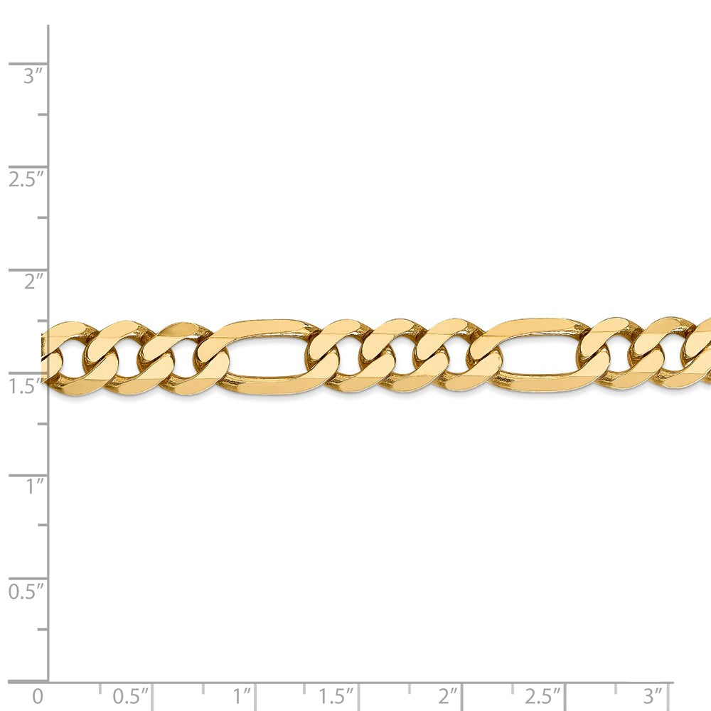 FJC Finejewelers 24 Inch 14k 8.75mm Flat Figaro Chain Necklace