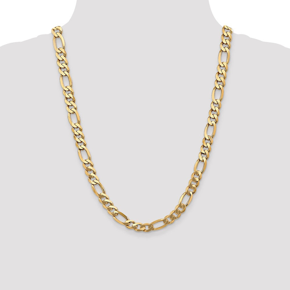 FJC Finejewelers 24 Inch 14k 8.75mm Flat Figaro Chain Necklace