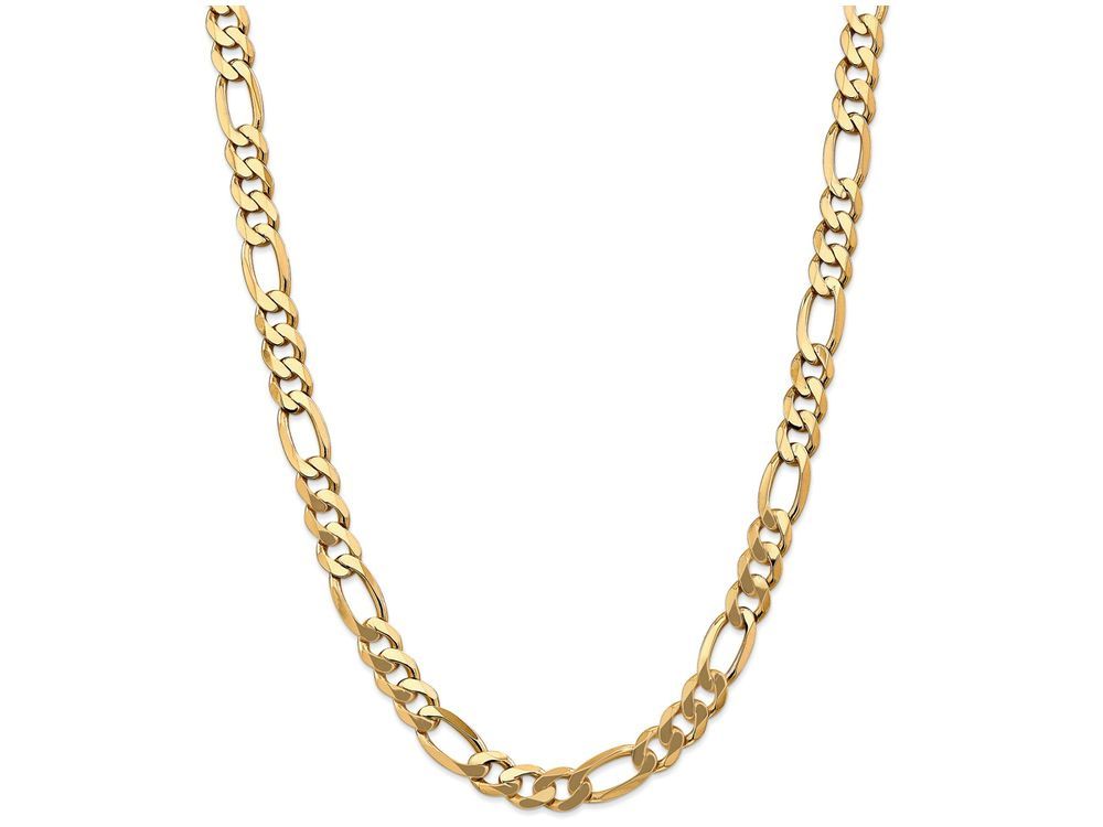 FJC Finejewelers 24 Inch 14k 8.75mm Flat Figaro Chain Necklace