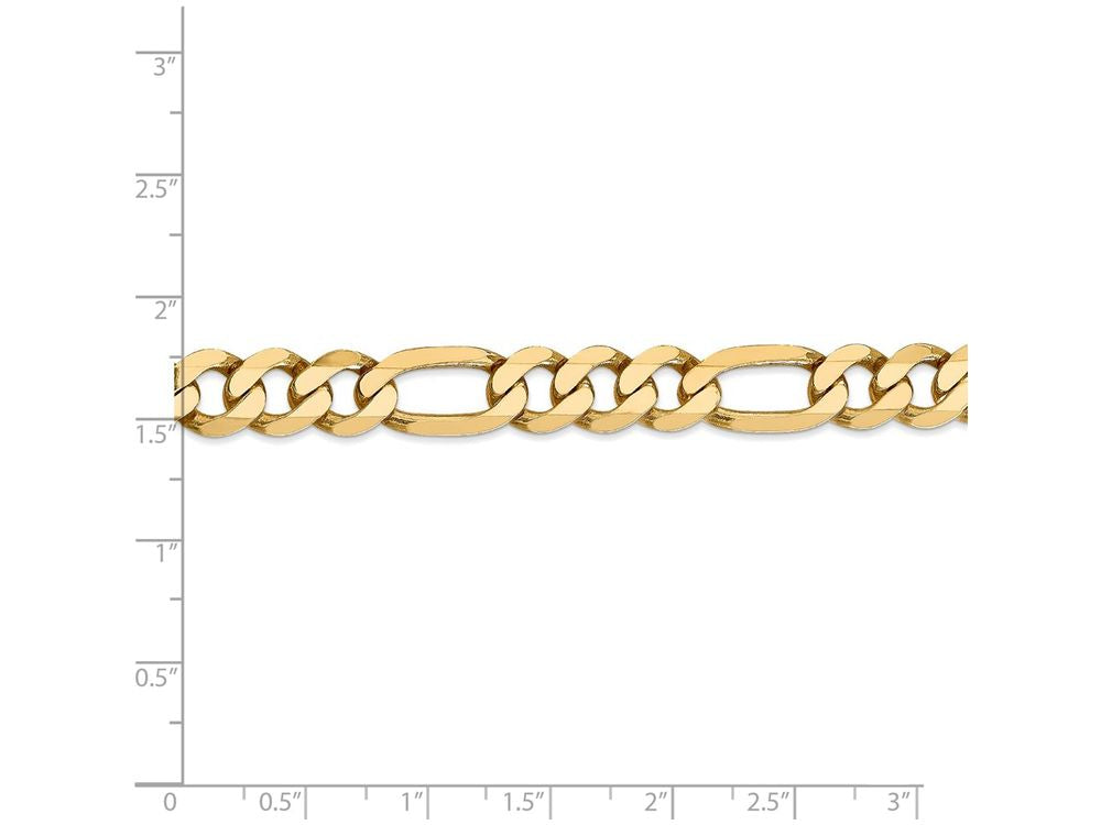 FJC Finejewelers 8 Inch 14k Yellow Gold 8.75mm Flat Figaro Chain Bracelet