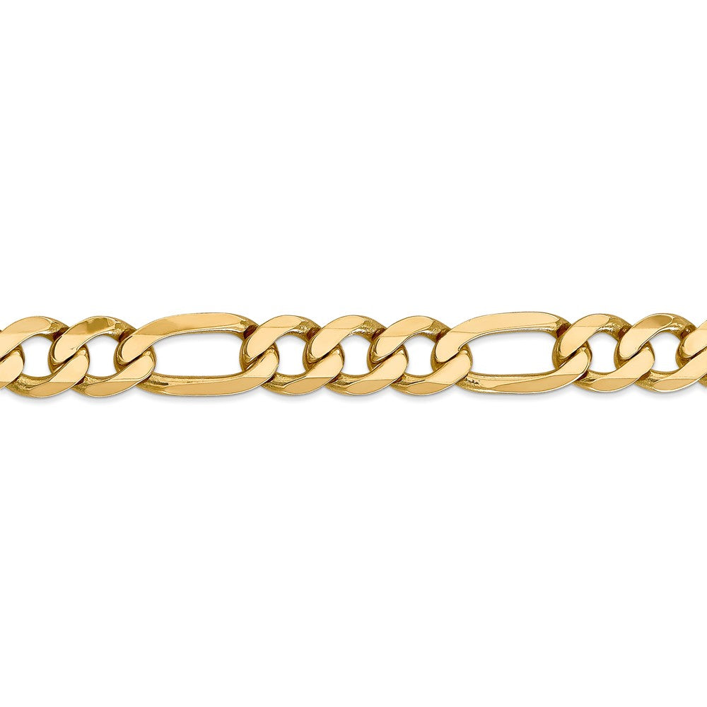 FJC Finejewelers 9 Inch 14k 10mm Flat Figaro Chain Ankle Bracelet (Smaller Ankles)