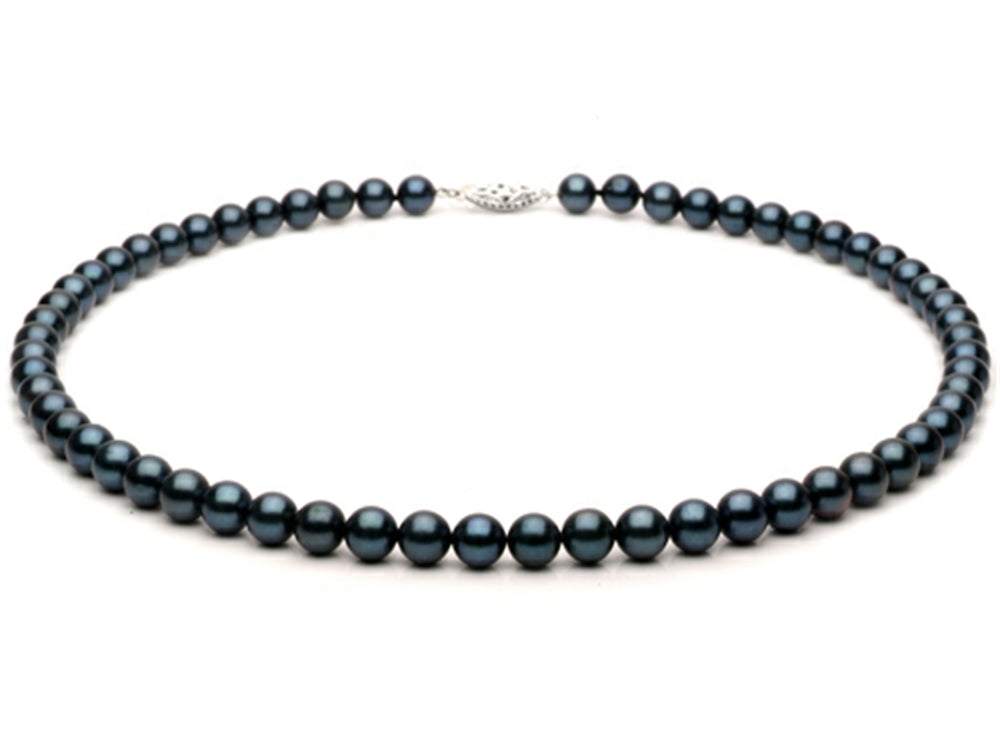 Finejewelers 18 inch Black Fresh Water Cultured Pearl (dyed) Necklace 9-10mm each