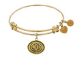Angelica Collection Antique Yellow Smooth Finish Brass unity Expandable Bangle