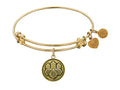Angelica Collection Antique Yellow Smooth Finish Brass the Toyotomi Clan Expandable Bangle