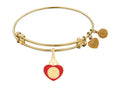 Angelica Collection Heart Badge Expandable Bangle