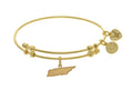 Brass With Yellow Finish Tennessee Charm For Angelica Collection Bangle