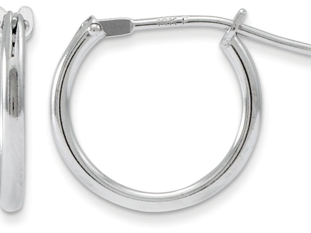 FJC Finejewelers 14k White Gold Madi K Hoop SMALL 11mm  Earrings