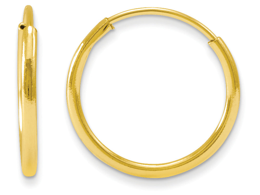 FJC Finejewelers 14k Yellow Gold Madi K Endless Hoop Children Earrings