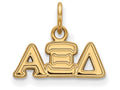 Logoart Sterling Silver Gp Alpha Xi Delta Extra Small Pendant