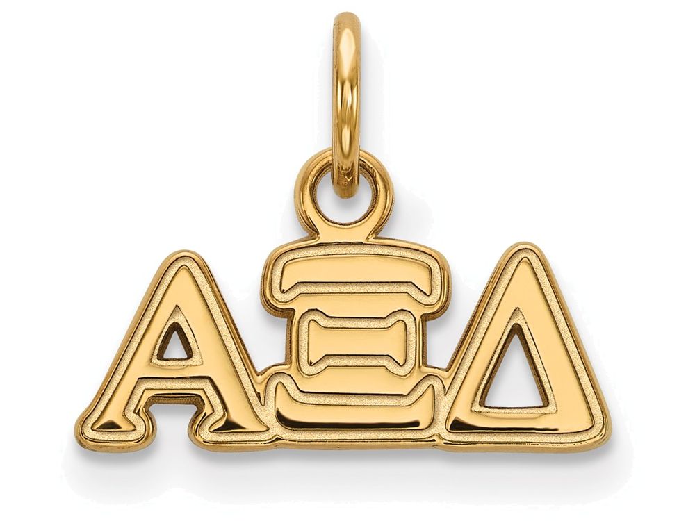 Logoart Sterling Silver Gp Alpha Xi Delta Extra Small Pendant