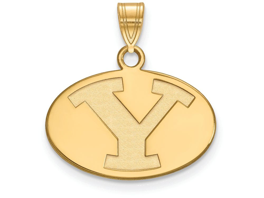 Logoart Sterling Silver Gp Brigham Young University Small Pendant
