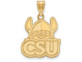 Logoart Sterling Silver Gp Cleveland State University Large Pendant