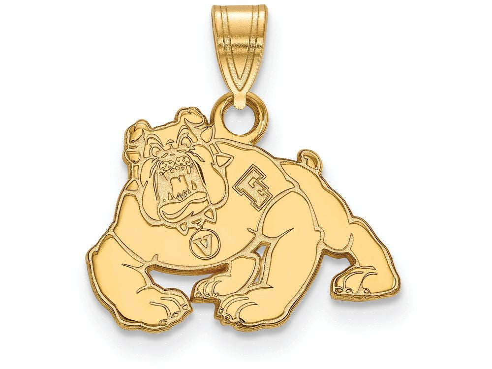 Logoart Sterling Silver Gp California State University Fresno Small Pendant