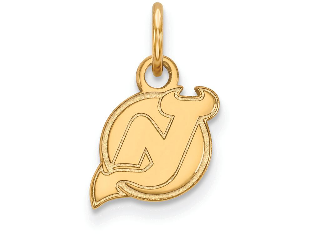 Sterling Silver Gp Nhl Logoart New Jersey Devils Extra Small Pendant