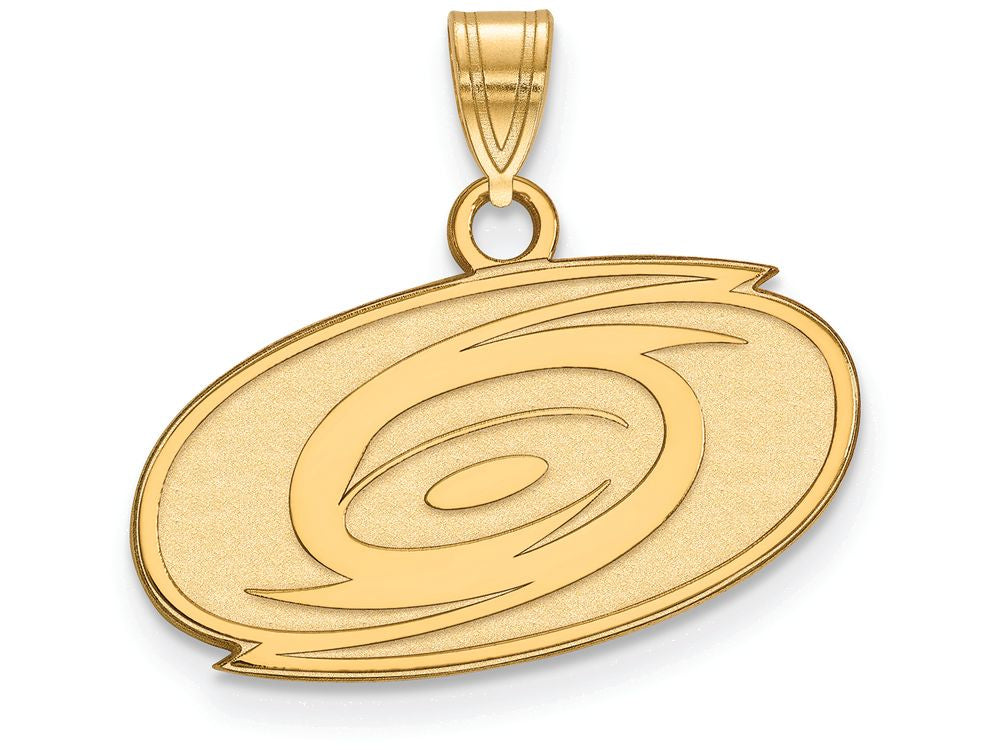 Sterling Silver Gp Nhl Logoart Carolina Hurricanes Small Pendant