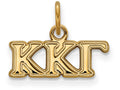 Logoart Sterling Silver Gp Kappa Kappa Gamma Extra Small Pendant