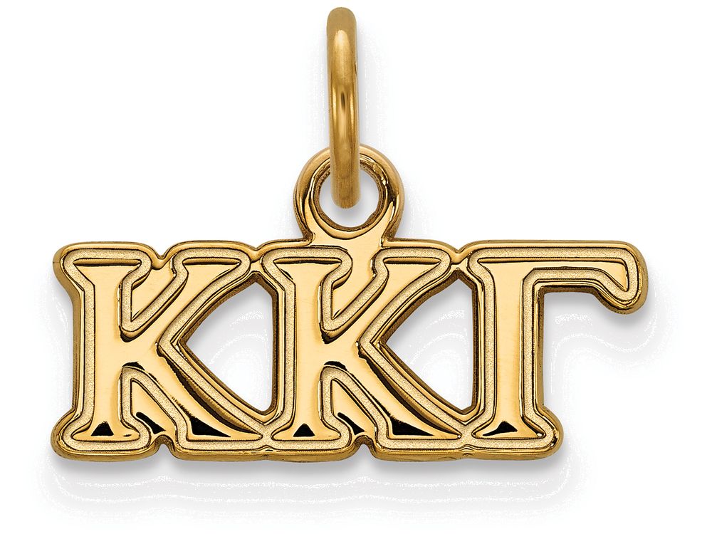 Logoart Sterling Silver Gp Kappa Kappa Gamma Extra Small Pendant