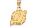 Sterling Silver Gp Nhl Logoart New Jersey Devils Small Pendant
