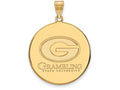 Logoart Sterling Silver Gp Grambling State University Extra Large  Disc Pendant