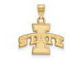 Logoart Sterling Silver Gp Iowa State University Small Pendant
