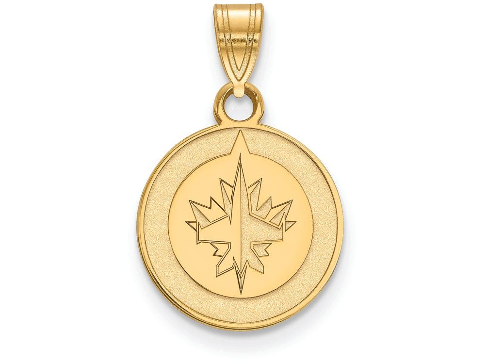 Sterling Silver Gp Nhl Logoart Winnipeg Jets Small Pendant