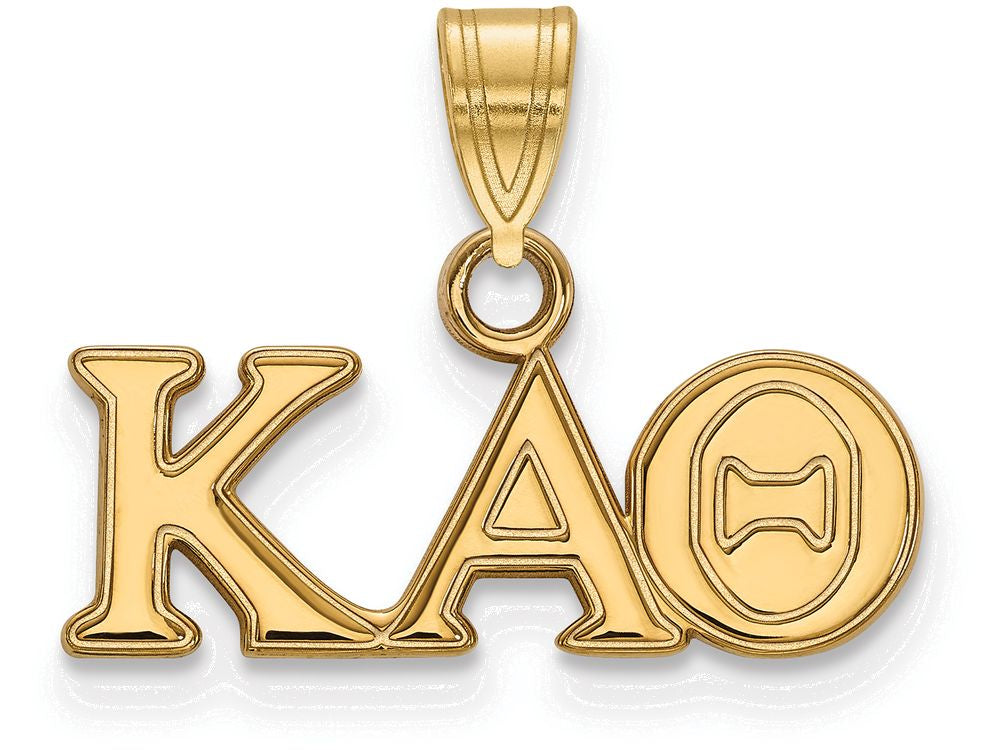 Logoart Sterling Silver Gp Kappa Alpha Theta Small Pendant