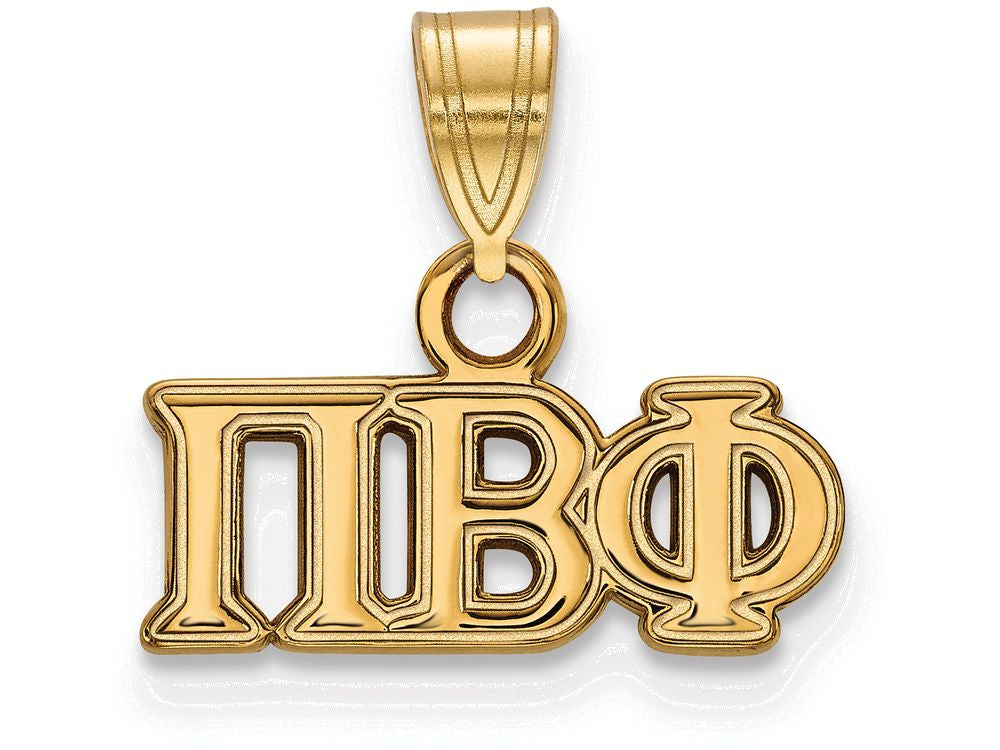 Logoart Sterling Silver Gp Pi Beta Phi Small Pendant
