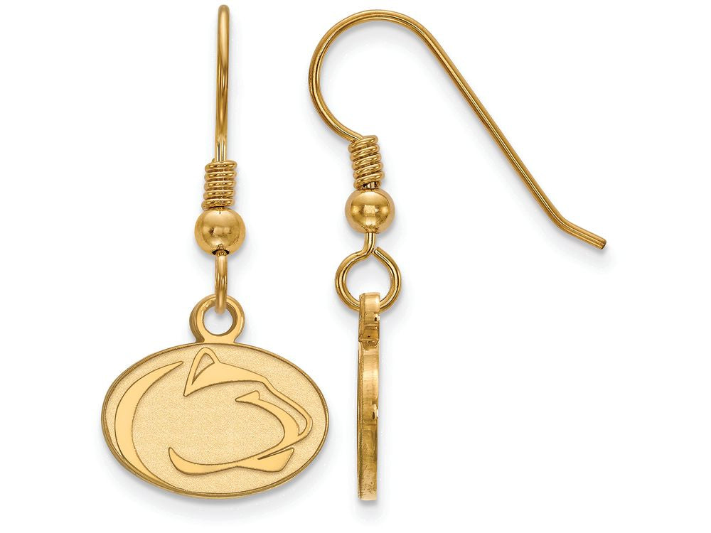 Logoart Sterling Silver Gp Penn State University Extra Small Dangle Earrings