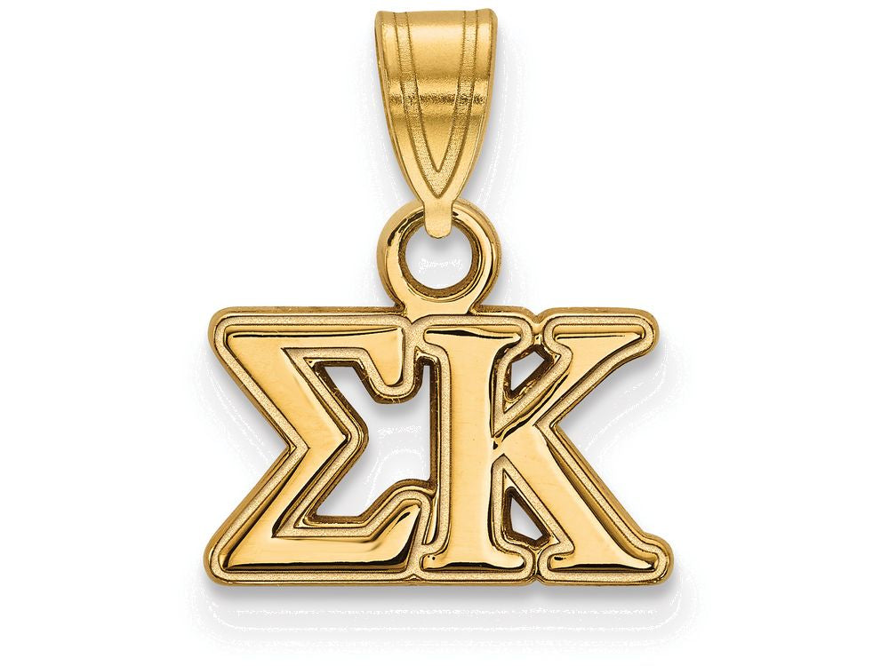 Logoart Sterling Silver Gp Sigma Kappa Small Pendant